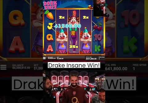 Drake Insane Slot Win! #drake #roulette #slots #maxwin #casino #bigwin #gambling #biggestwin #shorts