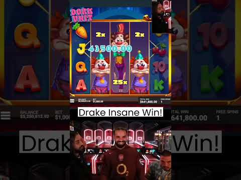 Drake Insane Slot Win! #drake #roulette #slots #maxwin #casino #bigwin #gambling #biggestwin #shorts