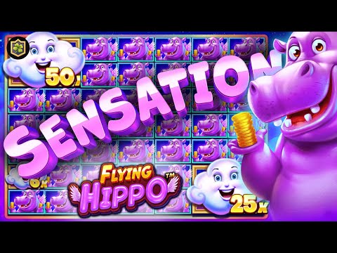 EPIC Big WIN New Online Slot 💥 Flying Hippo 💥 Pragmatic Play – All Features