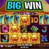 FORTUNE OF GIZA SLOT 🤑 EPIC BIG WIN 🔥 ON MAX BET WOW SO MANY WILDS‼️ #shorts