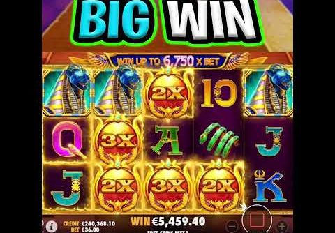 FORTUNE OF GIZA SLOT 🤑 EPIC BIG WIN 🔥 ON MAX BET WOW SO MANY WILDS‼️ #shorts