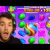 ADIN ROSS HITS THE RARE 100x MULTI ON SWEET BONANZA! (HUGE WIN!)