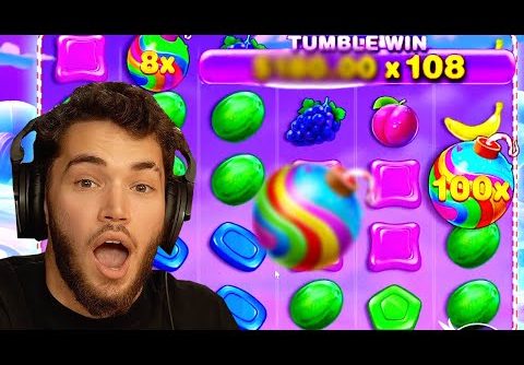 ADIN ROSS HITS THE RARE 100x MULTI ON SWEET BONANZA! (HUGE WIN!)