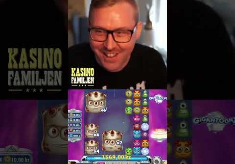 Big Win on Gigantoonz #shorts #casino #slots #gigantoonz #reactoons #svenska #bigwin