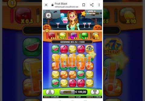 Slot Maschine fruit blast mega win 2300 euro