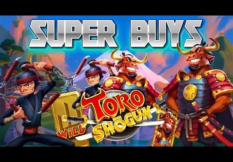 *SUPER BONUS BUYS* NEW SLOT *TORO SHOGUN* BY ELK STUDIOS! CAN WE GET A BIG WIN?