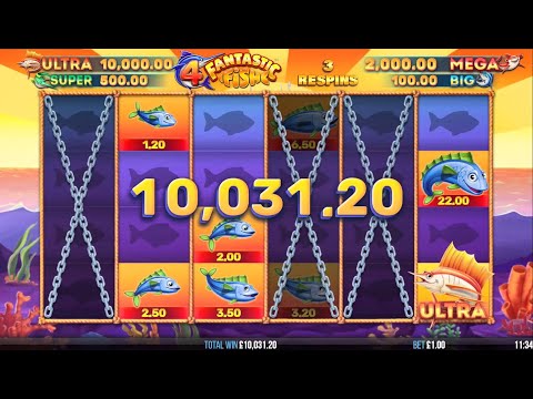 4 Fantastic Fish – Fishing Slot – BIG WIN – over 10,000 X 🐟🥳🐟