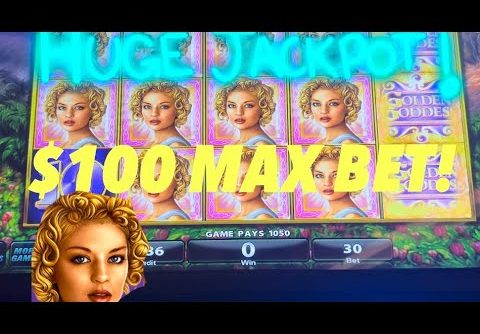 GOLDEN GODDESS SLOT BIGGEST JACKPOT insane run $100 max bets at @Yaamava #jackpot