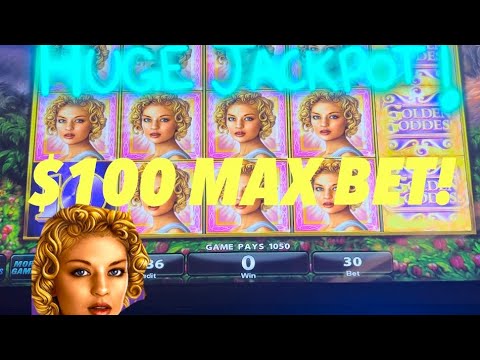 GOLDEN GODDESS SLOT BIGGEST JACKPOT insane run $100 max bets at @Yaamava #jackpot