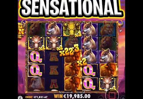 NEW BISON CHARGE SLOT 🤑 EPIC BIG WIN ON MAX BET OMG‼️ #shorts