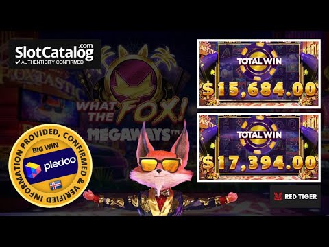 Mega win. What The Fox Megaways slot from Red Tiger