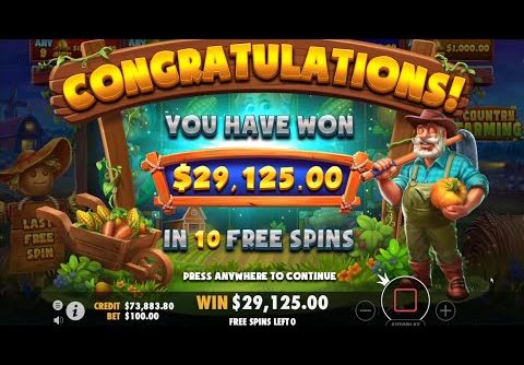 GRAND JACKPOTS on NEW COUNTRY FARMING SLOT – MY RECORD WINS & MAX WINS ON STAKE SOCIAL CASINO