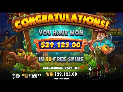 GRAND JACKPOTS on NEW COUNTRY FARMING SLOT – MY RECORD WINS & MAX WINS ON STAKE SOCIAL CASINO