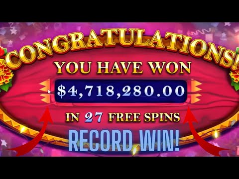 Exposed BIGGEST WIN 5 MILLION$ HOT FIESTA SLOT NEW RECORD WORLD!