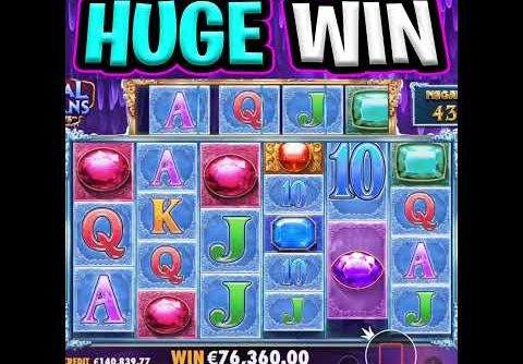 CRYSTAL CAVERNS MEGAWAYS SLOT 🤑 €100 MAX BET HUGE BIG WIN 🔥 TOP PAYING SYMBOL‼️ #shorts