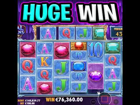 CRYSTAL CAVERNS MEGAWAYS SLOT 🤑 €100 MAX BET HUGE BIG WIN 🔥 TOP PAYING SYMBOL‼️ #shorts