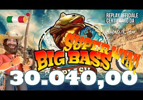 Big Bass-Big Win: 30.040€ in cassa con BIG BASS BONANZA SPLASH di Pragmatic Play