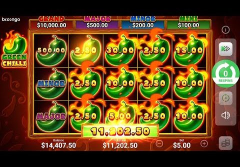 GREEN CHILLI   New slot by BOOONGO MEGAPARI PROMO CODE FREESPIN