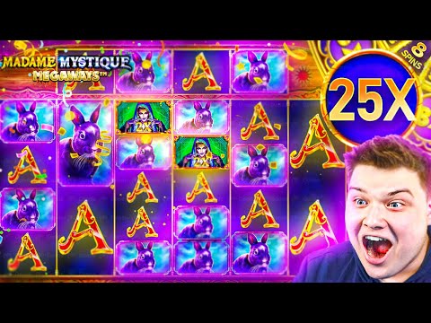 INCREDIBLE 1500X On MADAME MYSTIQUE NEW SLOT!!.. (HUGE WIN)
