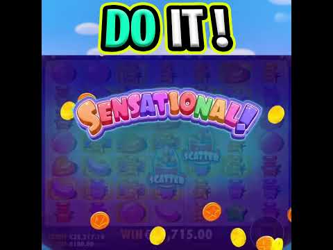 SUGAR RUSH SLOT 🔥 HUGE €100 MAX BET 🤑 BIG WIN CAN WE DO IT HERE OMG‼️ #shorts