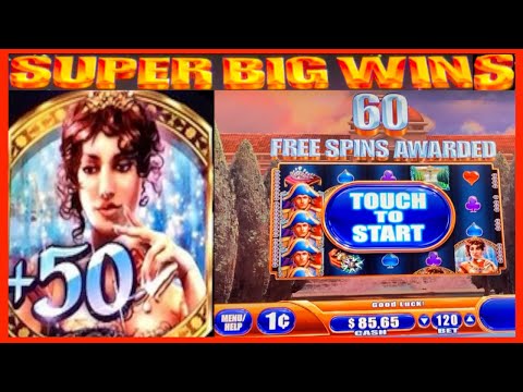 **SUPER BIG WINS!!!** BIG BETS AND SPINS! Napoleon & Josephine Slot Machine Bonus Wins