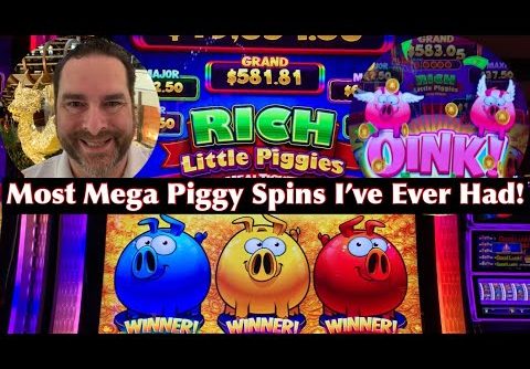 Mega Pig Win – Rich Little Piggies Slot Gives Me The Most Triple Pig Free Games I’ve Ever Had!