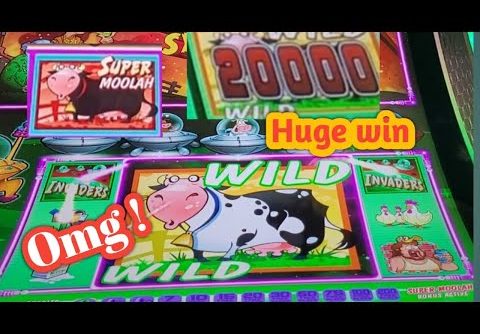 Attack from planet moolah | Huge win with super moolah hit