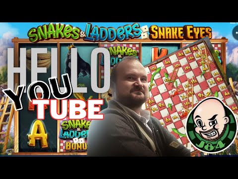 Crazy Win!! Super Nice Bonus From Snakes & Ladders Snake Eyes Slot!!