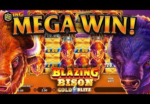 Blazing Bison Gold Blitz 😱 Review & Bonus Feature 😱 NEW Online Slot EPIC Big WIN! – Fortune Factory