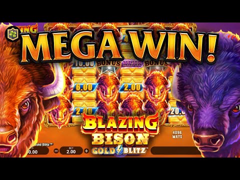 Blazing Bison Gold Blitz 😱 Review & Bonus Feature 😱 NEW Online Slot EPIC Big WIN! – Fortune Factory