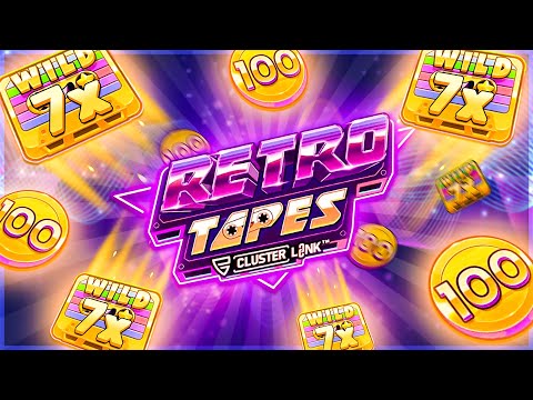 Hunting HUGE WINS On RETRO TAPES SLOT!! (100 COINS)