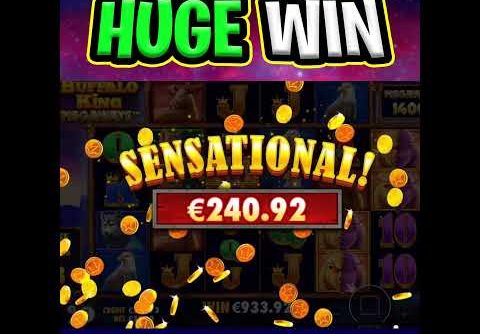 BUFFALO KING MEGAWAYS SLOT 🤑 EPIC FREE SPIN BONUS MEGA BIG WINS‼️ #shorts