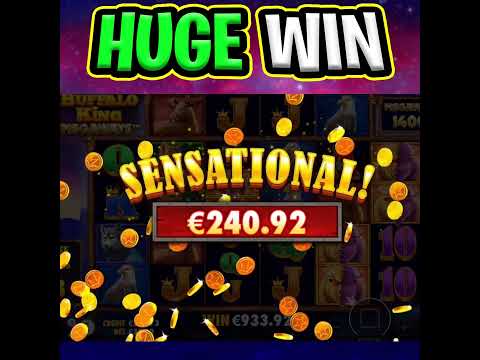 BUFFALO KING MEGAWAYS SLOT 🤑 EPIC FREE SPIN BONUS MEGA BIG WINS‼️ #shorts