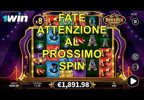 Slot Big Top Bonanza Megaways !! GRANDE VINCITA (78.000 Euro) !! 1WIN Casinò