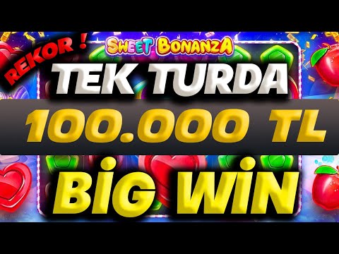 SWEET BONANZA | 100.000 Tek Turda Rekor Big win | #slot #casino #slotizle #sweetbonanza #canlıyayın