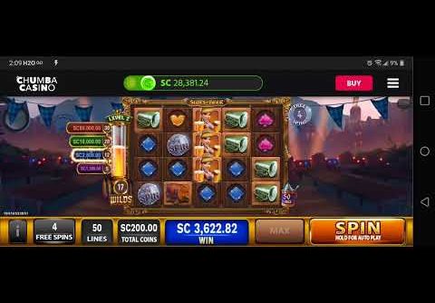 My Max bet 200$ and very big win Chumba Casino