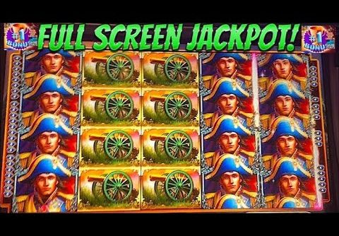 AMAZING JACKPOT HANDPAY!!! FULL SCREEN #1 BONUS WIN! Napoleon and Josephine Slot Machine (WMS)