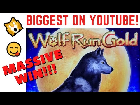 ULTRA-MASSIVE WIN!  BIGGEST ON YOUTUBE on WOLF RUN GOLD SLOT MACHINE FEATURE WIN!  AMAZING!!!