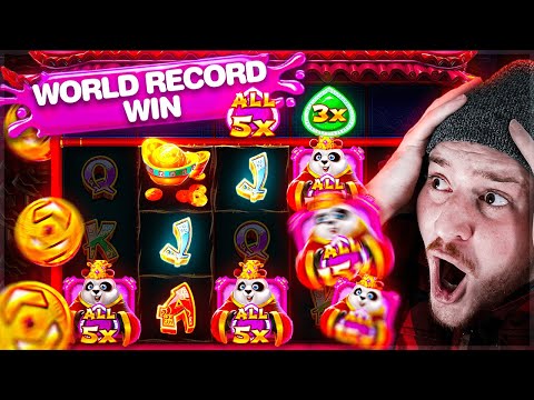 WORLD RECORD WIN ON THE NEW FAT PANDA SLOT!