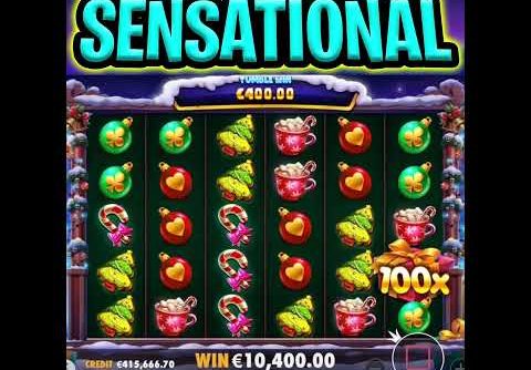 SANTA’S GREAT GIFT SLOT 🤑 SUPER BIG WIN 🔥 ON MAX BET OMG‼️ #shorts