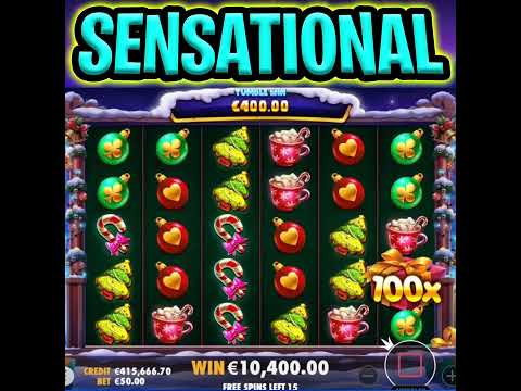 SANTA’S GREAT GIFT SLOT 🤑 SUPER BIG WIN 🔥 ON MAX BET OMG‼️ #shorts