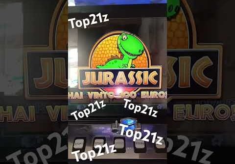 Slot bar Jurassic RECORD Win Jackpot 🎰 Italia #shorts