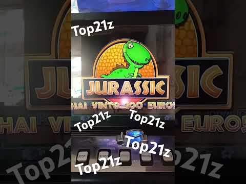 Slot bar Jurassic RECORD Win Jackpot 🎰 Italia #shorts