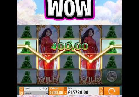 SAKURA FORTUNE SLOT 🔥 €200 MAX BET 🤑 SUPER RARE FULL SCREEN BIG WIN‼️ #shorts