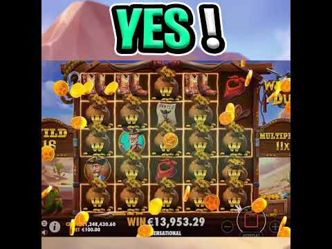 WILD WEST DUELS SLOT 🤑 BIG MEGA WIN 🔥 WILD LINE ON THE SUPER BONUS MAX BET OMG‼️ #shorts