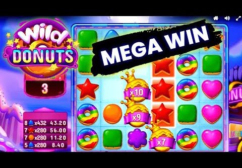 HUGE WIN On Wild Donuts | Relax Gaming Slot ($0.20 Bet)