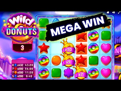 HUGE WIN On Wild Donuts | Relax Gaming Slot ($0.20 Bet)
