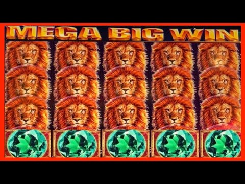 **MEGA LION WIN!!!** BEST SLOT EVER!!! KING OF AFRICA SLOT MACHINE BONUS WMS