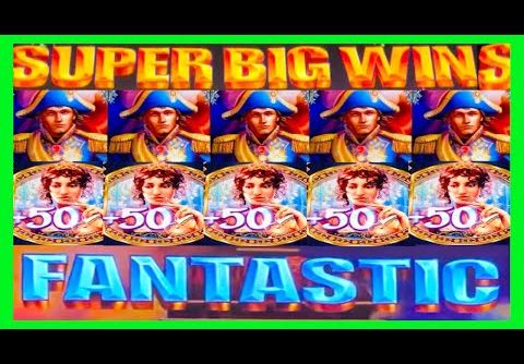 **SUPER BIG WINS!** 60+ SPINS! RETRIGGERS! Napoleon and Josephine WMS Slot Machine Bonus