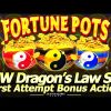 Dragon’s Law Fortune Pots Slot Machine – Playing Next to @barbaraplayinslots  1st Attempt Bonuses!